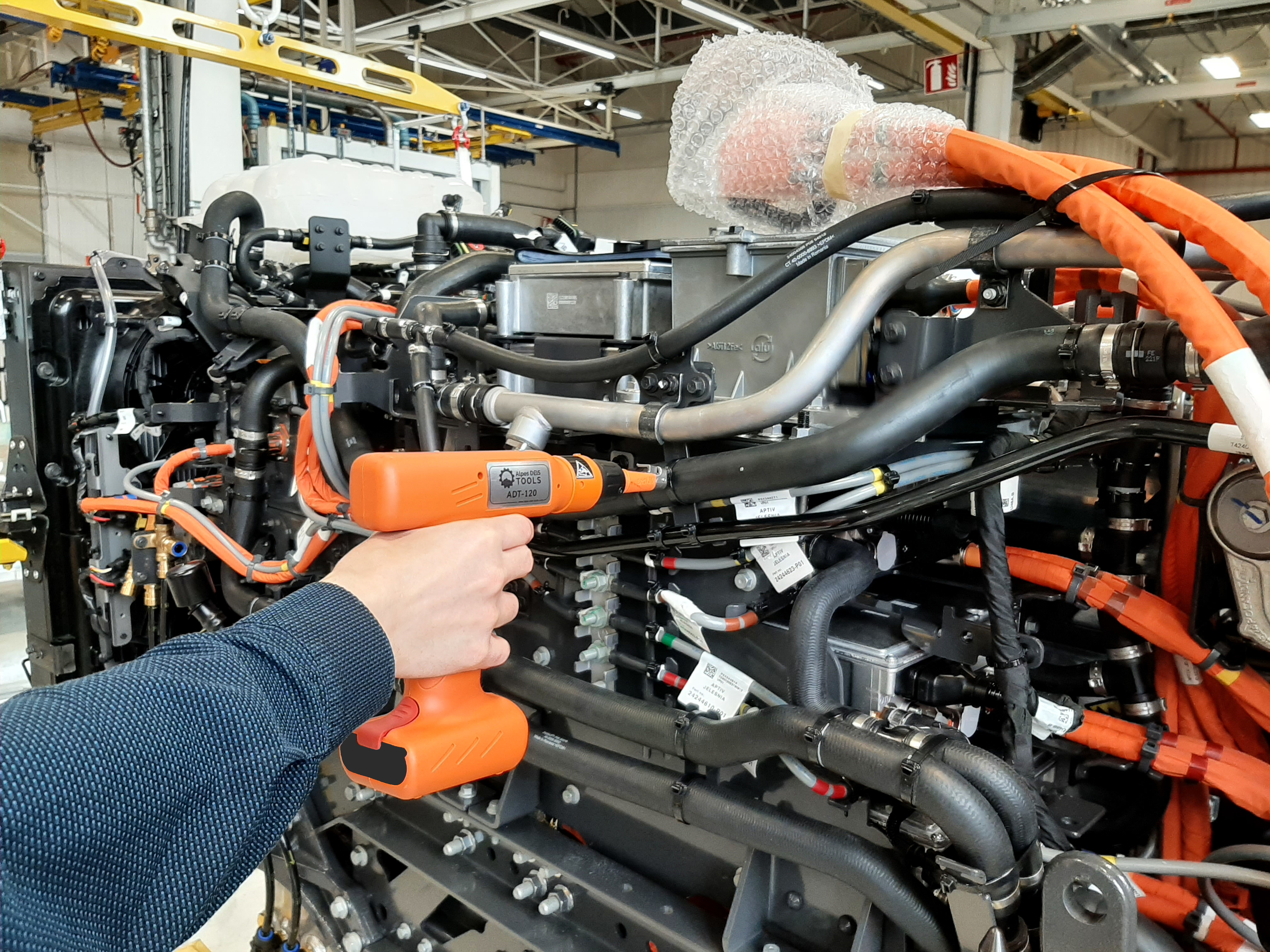 Câblage sur ligne électrique