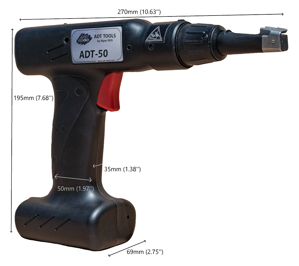 ADT Tools dimensions
