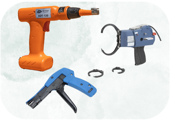 Notre solution contre les TMS en industrie : ADT Tools, l'outil de serrage de collier sur batterie